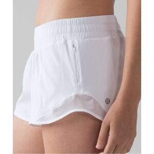 Lululemon Low Rise White Hottie Hot Shorts
